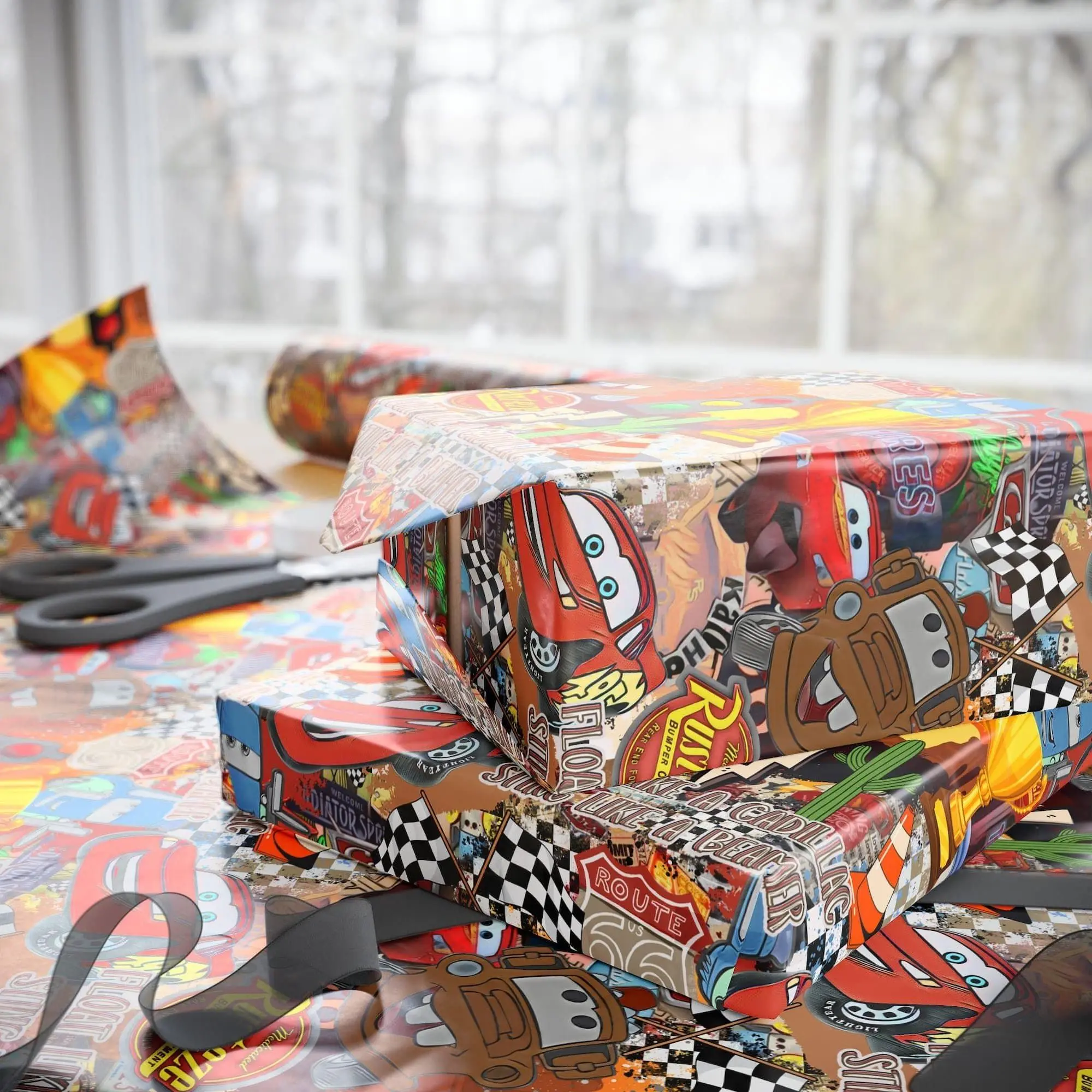 Cars Gift Wrapping Paper Rolls, 1pc