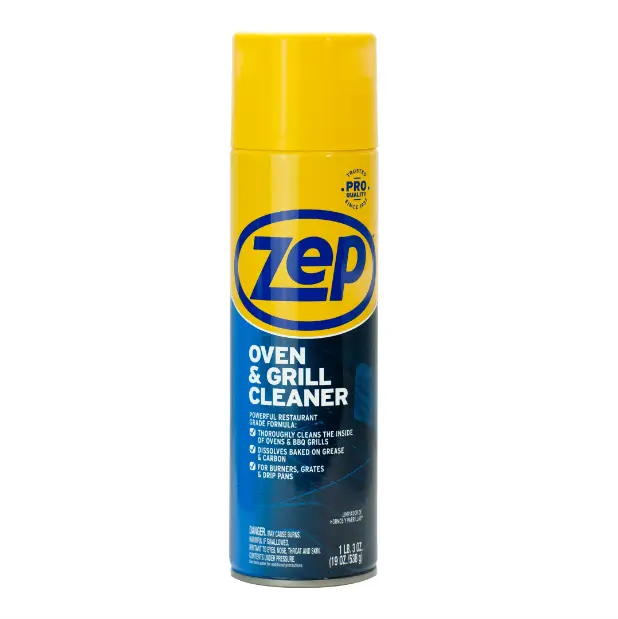 Zep Heavy-Duty Oven & Grill Fryer Cleaner, 19 oz Household Spray, Unscented Home Care Supply for Stainless Steel Surfaces