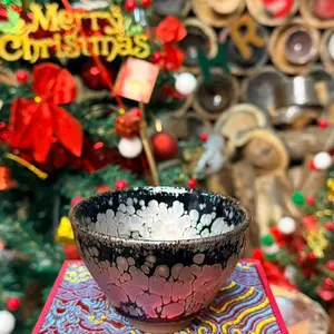 Purple Gold Peony Oil Drop Cup