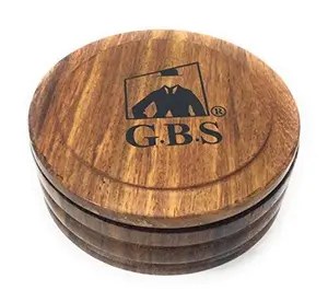 G.B.S Wood Shave Soap Bowl with Lid 3.5in Diameter - Great for Shaving Soaps and Shave Cream Perfect for your morning shaving ritual