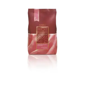 ItaWax Hot FilmWax Hard Wax Rose for Wax Hair Removal - Transparent Formula with Extended Hardening Period for Smooth Results