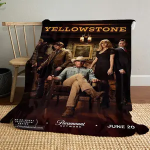 Yellowstone Season12 patterned printed blanket, blanket for living room, bedroom, office and lunch break, portable blanket suitable for all four seasons, holiday gift for family and friends, Christ