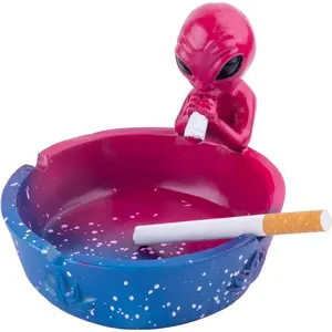 512 outdoor ashtray ash tray for cigarettes and cigars home ashtray alien fantasy ashtray decor for home office ornament present pink