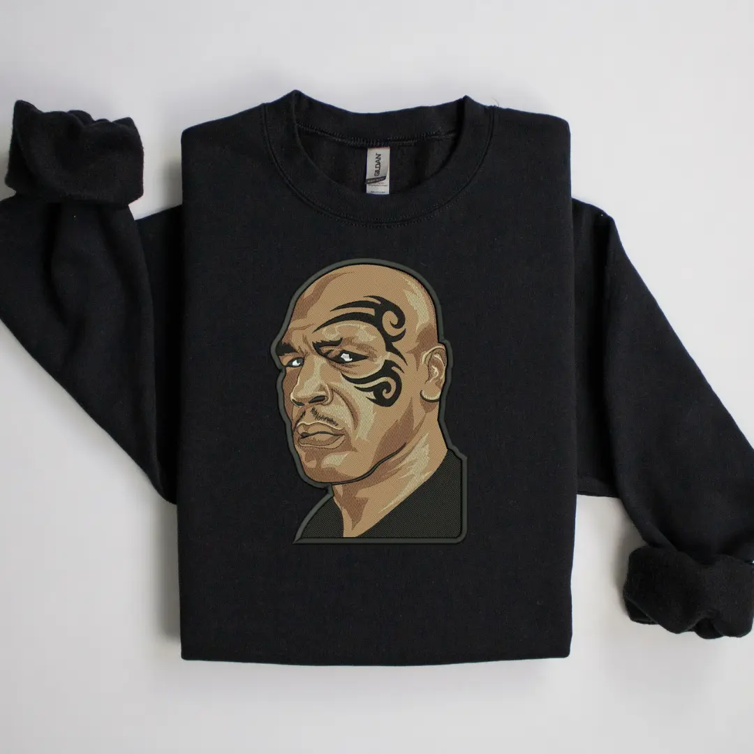 Mike Tyson Embroidered Sweatshirt Hoodie Sweaters Tops Unisex