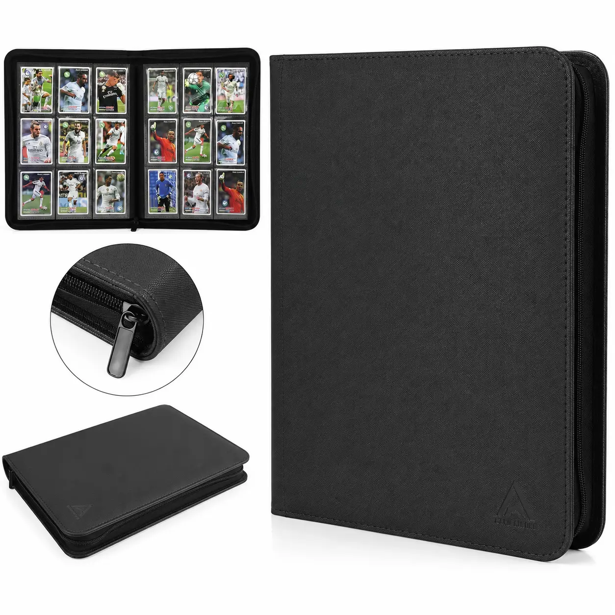 Premium 9-Pocket Trading Card Binder + 324 Toploaders | Pokémon, Sports & TCG Card Storage Album | Dustproof Card Organizer for Collectors