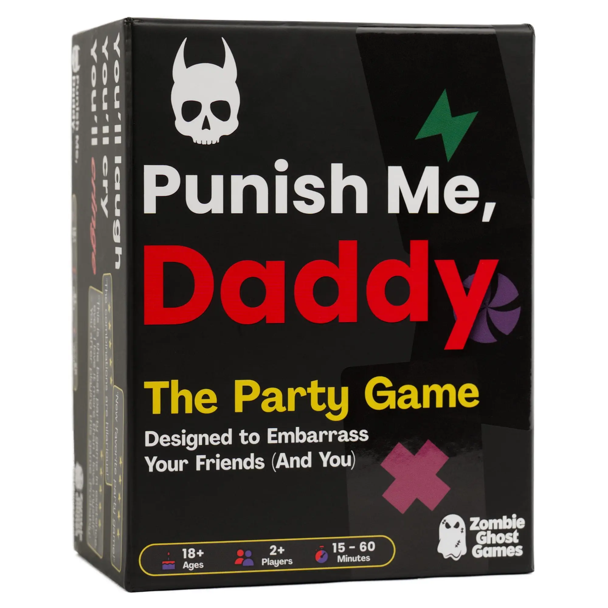 Punish Me, Daddy Card Game for Adults - Fun Inappropriate Party Game for Game Night Groups, Parties, Birthdays, Bachelor/Bachelorette Parties - Dirty NSFW Drinking Game Gift - 18+ - Zombie Ghost Games