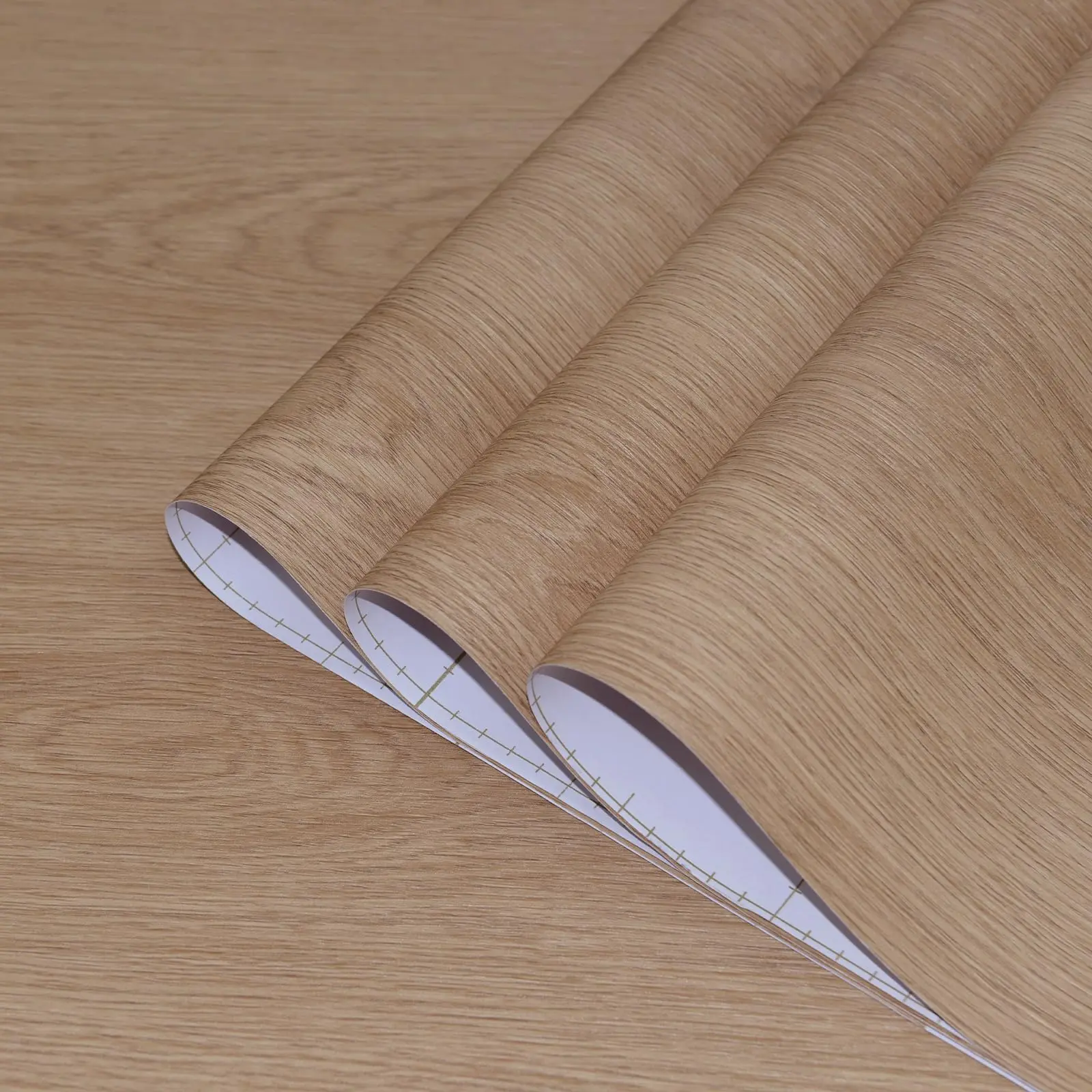 Walnut Wood Peel And Stick Wallpaper Light Brown Grain Contact Paper Bubble-free Design Matte Thickened 16x78inch Waterproof Counter Top Self-adhesive Vinyl Wrap For Cabinets
