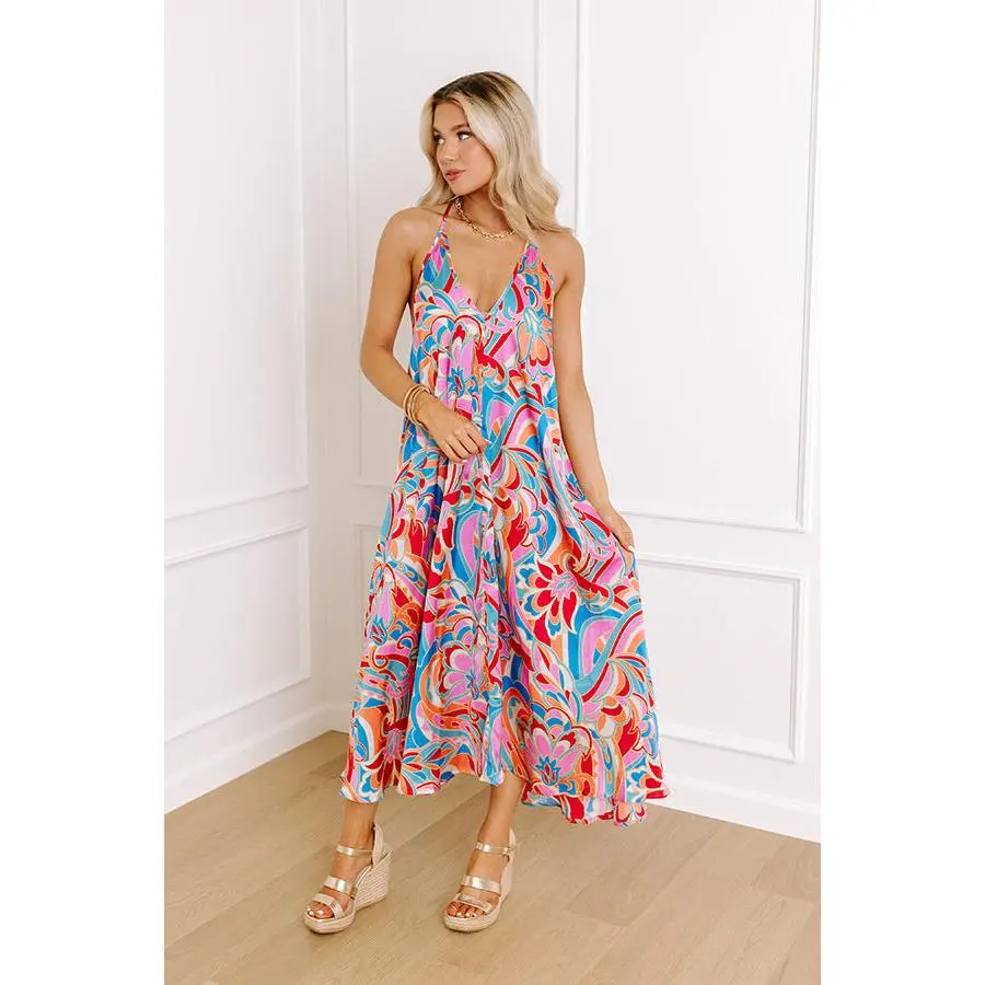 Sweetest Rush Satin Midi