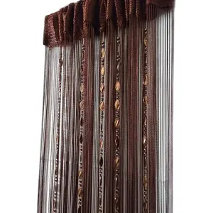 Decorative Door String Curtain Beads Wall Panel Fringe Window Room Divider Blind 100cmX200cm Coffee House Restaurant