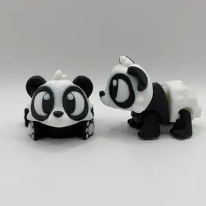 Animal Figurine Flexible 3D-Printed Panda Office Home Decor Desk Decor