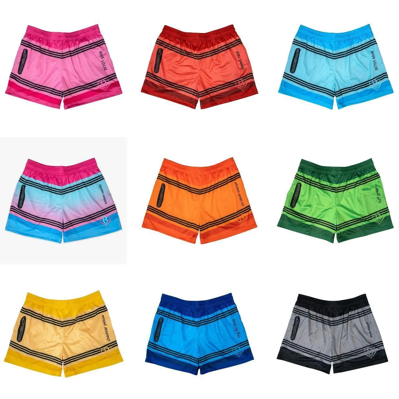 Baseball Lifestyle 101 | Crayon Collection Youth Mesh Shorts - for Youth & Adults | Lightweight & Breathable Summer Sports Shorts for Casual & Outdoor Style For Women & Men | Baseball Training, Gym & Everyday Activewear | Perfect Gift for Him