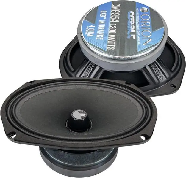 Orion CM6954 6x9 in Car Audio Speakers - 4-Ohm, 300W RMS/1200W Peak Power Handling, Durable Build, Midrange Bullet Component, 94.8mm Overall Depth, 235mm Diameter, 44oz, Precise & Accurate Sound Reproduction for Car Audio System Upgrade