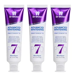 DrWhiten 7-Pro Advanced Whitening Toothpaste, Purple Whitening Formula with 7 Probiotics, Deep Enamel Repair, Fresh Breath, Daily Teeth Whitening Care