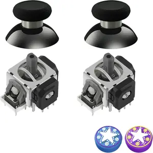 GuliKit TMR Electromagnetic Joysticks Replacement for DualSense PS5 / PS5 Edge Controller, Thumbstick Grips for  5 Controller, Thumbstick Caps Included