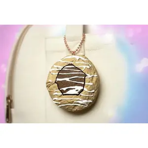 Chocolate Thumbprint Cookie Clicker Fidget Keychain