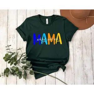 Personalized Mama with kid names Shirt, Custom Mom Life Outfit, Personalized Mom Shirt With Kids Names, Retro Mama Tshirt, Mothers Day Gift