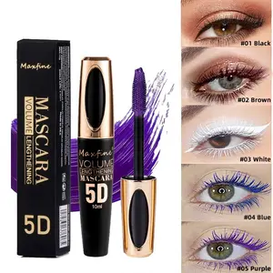 Colorful and bold personality Mascara, Waterproof Sweatproof Smudge Proof Long Lasting Base Multi Color Eyelash Makeup for Women