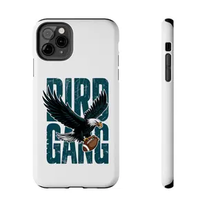 Bird Gang Tough Phone Case Featuring Eagle Design, Philly Football Fan Gifts Phone Case For iPhone X 11 12 13 14 15 16 17 Air Plus Pro Max