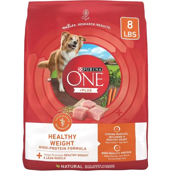 Purina ONE Plus Healthy Weight High-Protein Dog Food Dry Formula - 8 lb. Bag