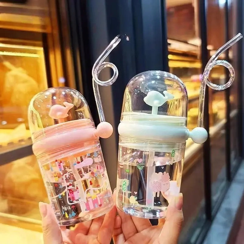 Water Bottles Children Whale Squirting Cup Dolphin Goldfish Prevent