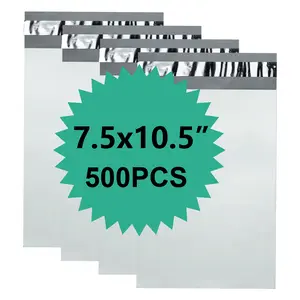 Reliable Mailer Waterproof & Tear-Resistant Self-Seal Poly Shipping Envelopes for Business, E-Commerce & Postal Use - 7.5 x 10.5  Inch 500 -Pack Durable Polyethylene Mailing Bags