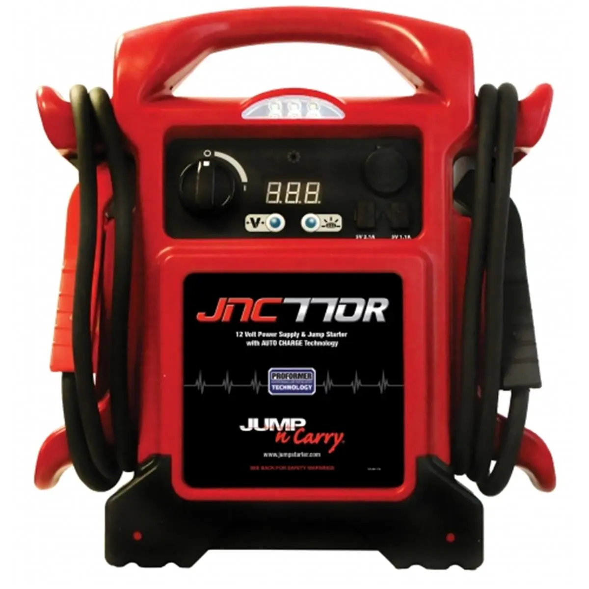 Clore Automotive JNC770R 1700 Peak Amps 12V Jump Starter, Powerjaw