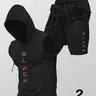Two-Piece Set Men's Hooded Graphic Tank Top & Shorts Set, Regular Fit Casual Sleeveless Top & Shorts, Men's Clothing Set for Summer, Matching Workout Outfit