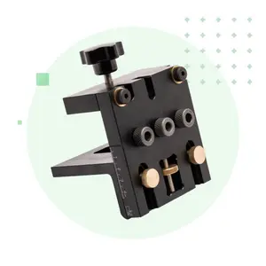 YoraHome 3 in 1 Punch Locator, 6061 Aluminum Alloy Doweling Jig Set with 8mm 10mm 15mm Drill Bits