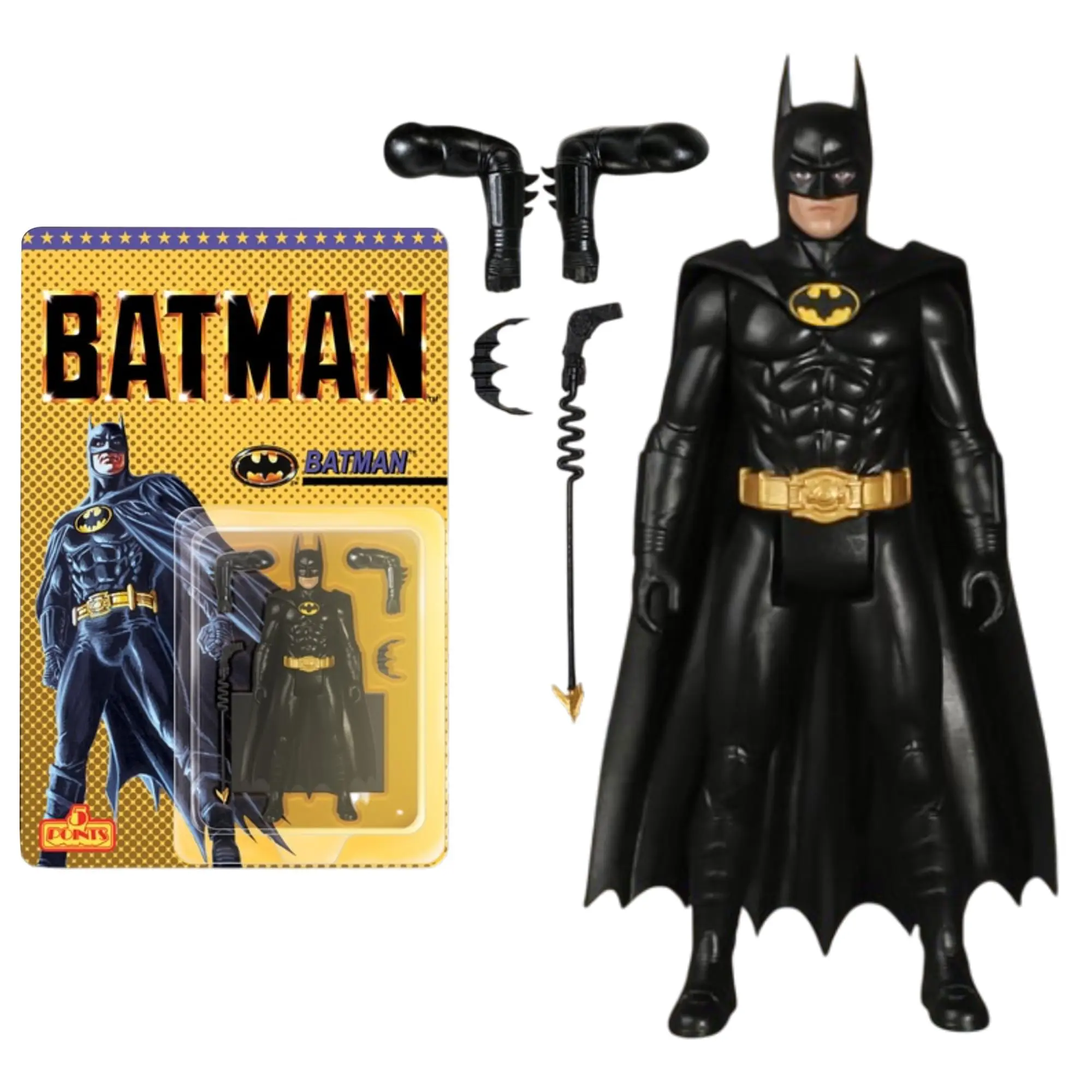 DC Comics 5 Points 1989 Batman Collectible Figure, Classic Toy Action Figures for Toys & Hobbies Enthusiasts