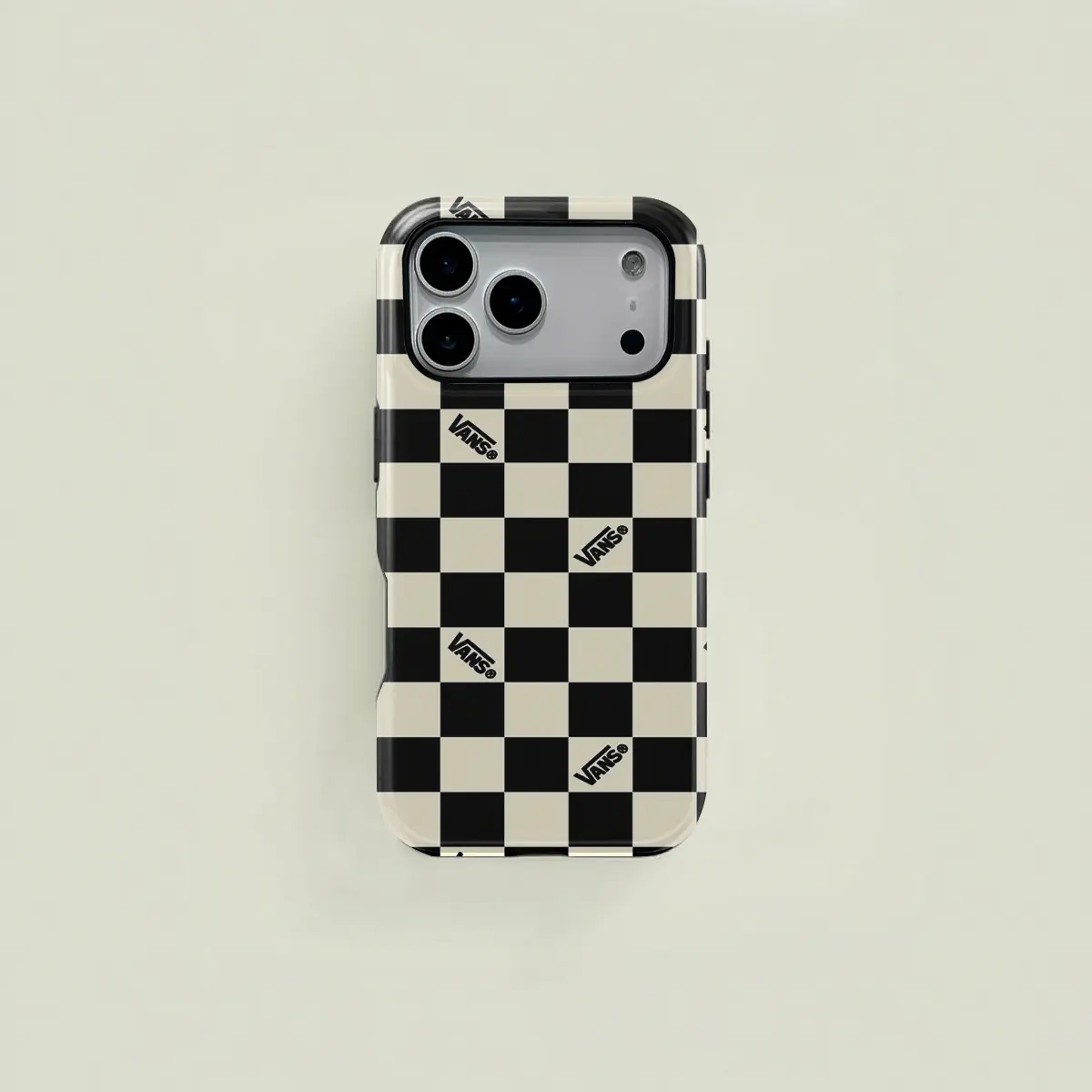 Chessboard Vans Pattern Phone Case Cover Protector, Durable Shockproof Protective Two-In-One Protection, Fits Smartphone iPhone 17 16 15 14 13 12 Pro Max, Samsung Galaxy S25 S24 S23 S22 Ultra Series Accessories, Cellphone Casing