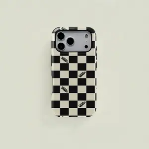 Chessboard Vans Pattern Phone Case, Durable Two-In-One Protection, Fits iPhone 17 16 15 14 13 12 Pro Max, Samsung Galaxy S25 S24 S23 S22 Ultra Series