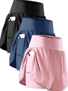 CADMUS 2 in 1 Women's 5'' Outfits shorts Workout  Athletic Gym Running  for Women Phone Pockets biker
