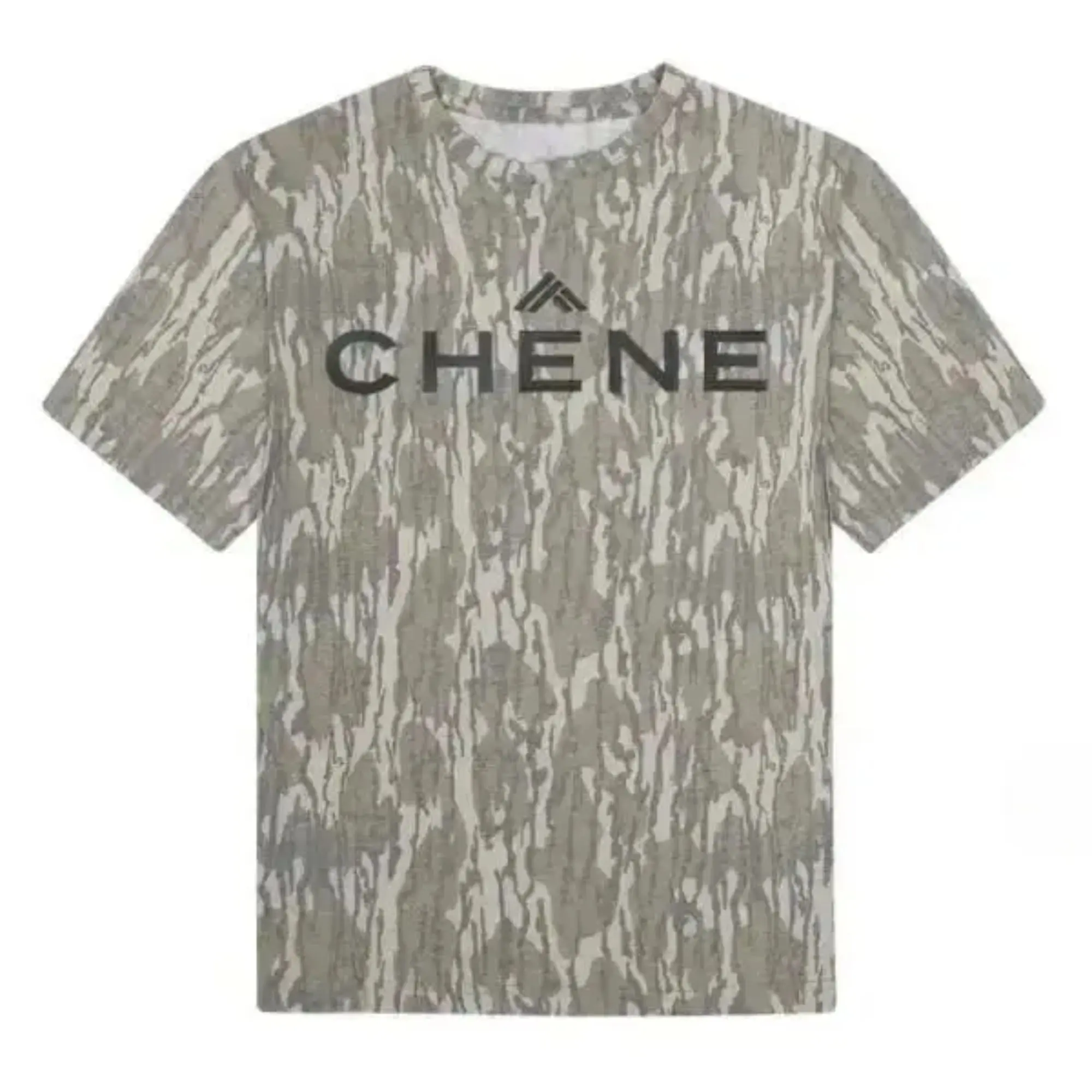 Chene Mossy Oak Bottomland Camo Tee Hunting Camo T-Shirt, Soft Cotton Breathable, Hiking Camping Outdoor Shirt, Streetwear, Gift Idea