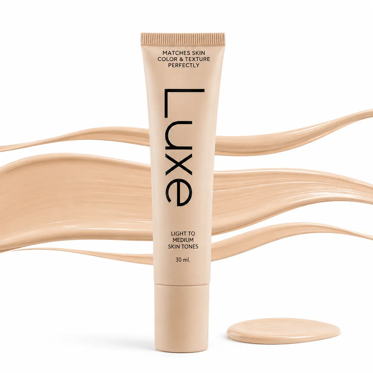 Color Changing Foundation for Women, 30ml Skin Tone Adapting Liquid Makeup for Light to Medium Skin Tones, Lightweight Buildable Coverage, Smooth Easy Blend, Natural Dewy Finish