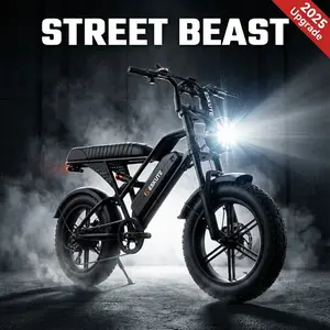 (Free Lock & Bag)Eskute Electric bike for Adults 1500W Peak Motor 28MPH Fast Ebike 4.0 Fat Tire Moped Style Electric Bicycle 48V Removable Battery Shimano 7-Speed Bicicleta Eléctrica volt vogue Dirt ebike Commuting Dual Suspension Adventure