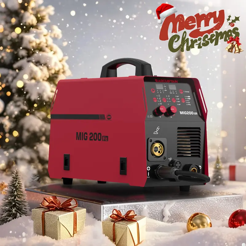 Welder Machine ARCCAPTAIN MIG200 Fit Affordable MIG Welder for Beginner Heavy Duty Welding Machine Metal Tool