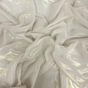 Metallic Liquid Reflective Foil Chiffon Fabric - Sold By The Yard