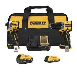 DEWALT DCK200D1P1 is an ATOMIC 20V MAX Brushless Cordless 2-Tool Combo Kit