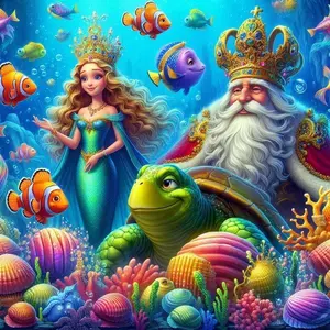 1pcs 5D DIY diamond painting kit, 5D diamond art set, DIY decoration, turtle, coral, fish school diamond painting set full round drill DIY, mosaic, diamond art, DIY home decor, suitable for Halloween and Christmas.
