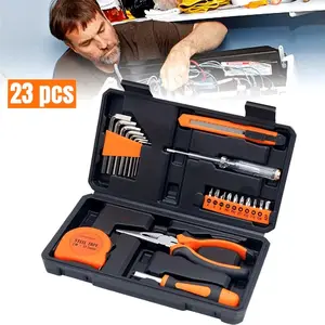 Durable plastic toolbox - a DIY repair and maintenance kit suitable for dormitories, courtyards, offices, and schools.