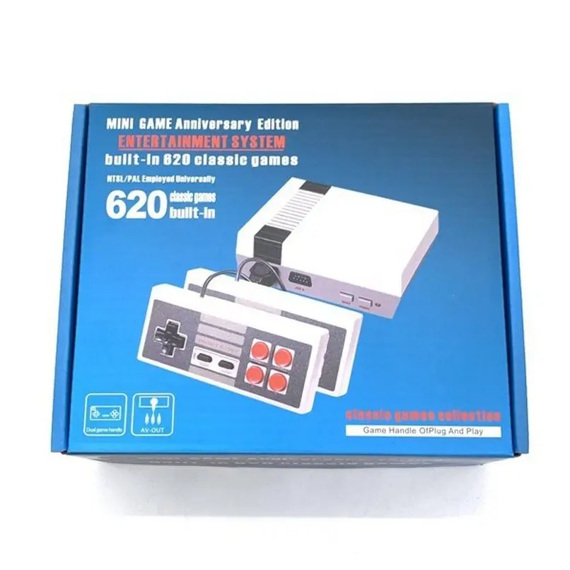 Entertainment System Retro Game Console - AV Classic Mini Video Game System with 2 Controllers  | Built-in with 620 Games