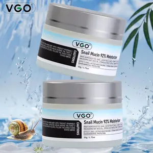 VGO Snail Mucin 92 Essence Moisturizer 150g Baba De Caracol Restorative Hydration B3 Cream for All Skin Types Alcohol Free Serum - Skincare Facial Radiance fluid moisturizer colostrum spray hydration kit