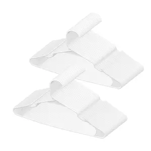 VEVOR Hangers, 0.2 in Ultra-Thin, 50 Pack White Plastic Hangers with Stable Triangular Top Structure & Wider Notch Design , Non-Slip Space Saving Hangers, Fit for T-Shirt, Shirt, Sling & Pant