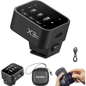 Godox X3C TTL Wireless Flash Trigger,HD OLED Screen Touch Screen Flash Transmitter for Canon Cameras,2.4GHz Godox Wireless X system  Quick Charge Always Ready Built-in Battery(Godox X2T-C/Xpro-C/XProII-C Upgrade Version)