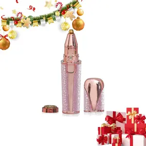 2-In-1 Hair Removal Instrument, Multifunctional Eyebrow Facial Trimmer, Electric Eyebrow Trimmer, Nose Hair Clipper, Easy Brow Grooming Tool for Women