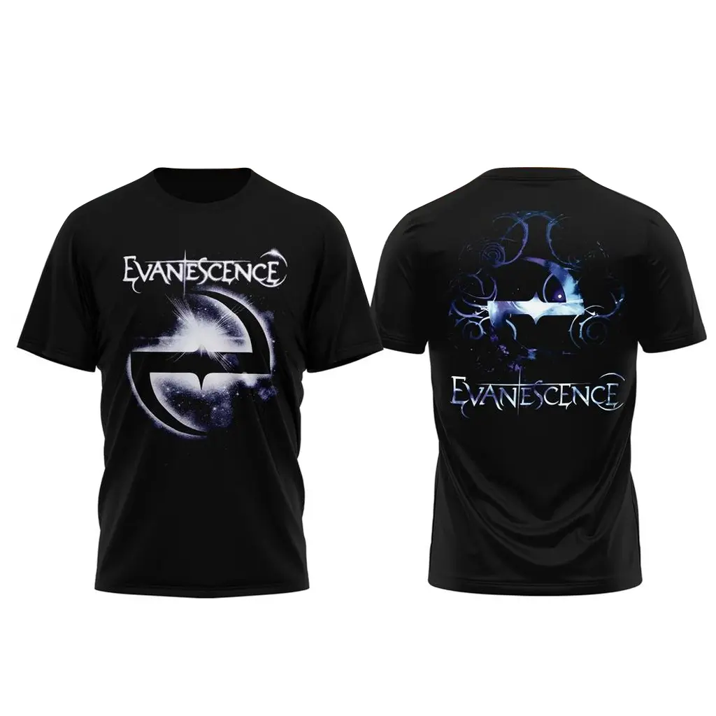Evanescence US & UK World Tour 2026 Music T-Shirt For Fans - Double Sided