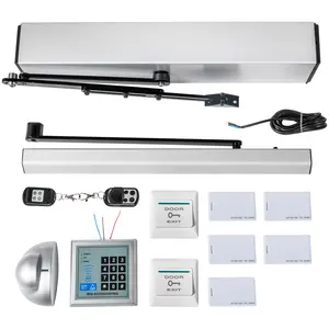 VEVOR Automatic Door Opener 110-240V, Summervibes, Handicap Door Opener 22 Lbs, 50 W Swing Door Opener, Automatic Swing Door Opener, 120 Degrees Adjustable Aluminum Alloy and Stainless Steel Electric Door Opener