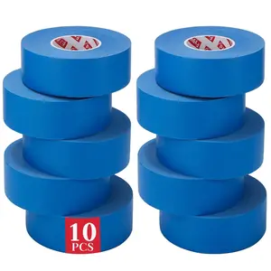 Blue Painters Tape 1 Inch Wide, 10 Pack Blue Painters Masking Tape Bulk for Wall Painting Edges Trimming, 1 Inch X 55 Yards X 10 Rolls(550Yards Tatol)