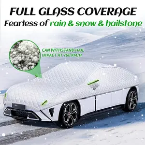 Car Cover All Weather Car Cover Waterproof & Snowproof Ice Snow Shield UV Protection Dustproof Outdoor Full Cover
