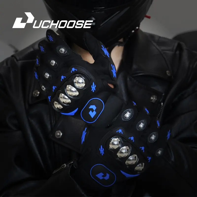 Touchscreen Motorcycle Riding Gloves, Spring Summer Motorbike Gloves, Anti-Drop Hard Shell Protection, Off-Road Cycling Gloves, Tactical Windproof